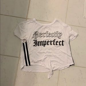 White Short Sleeve Shirt (mandee; xs)